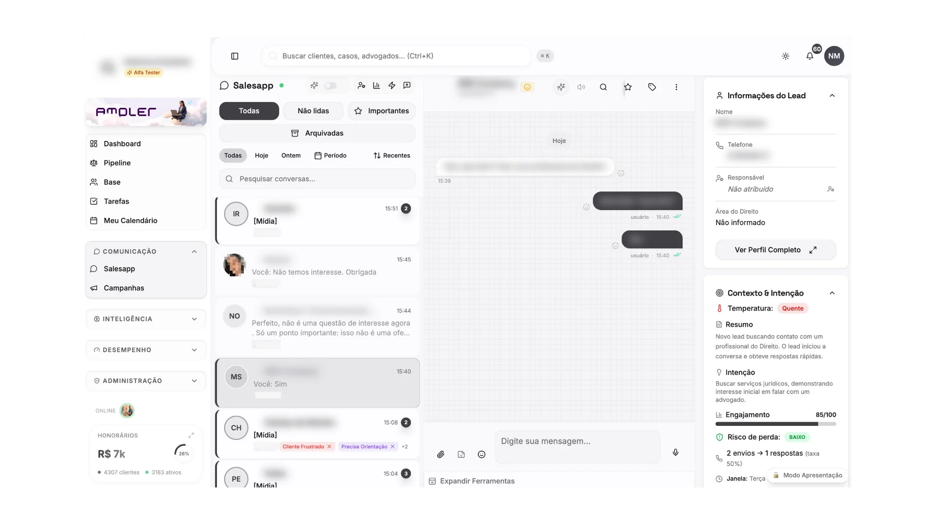 App comercial do Ampler