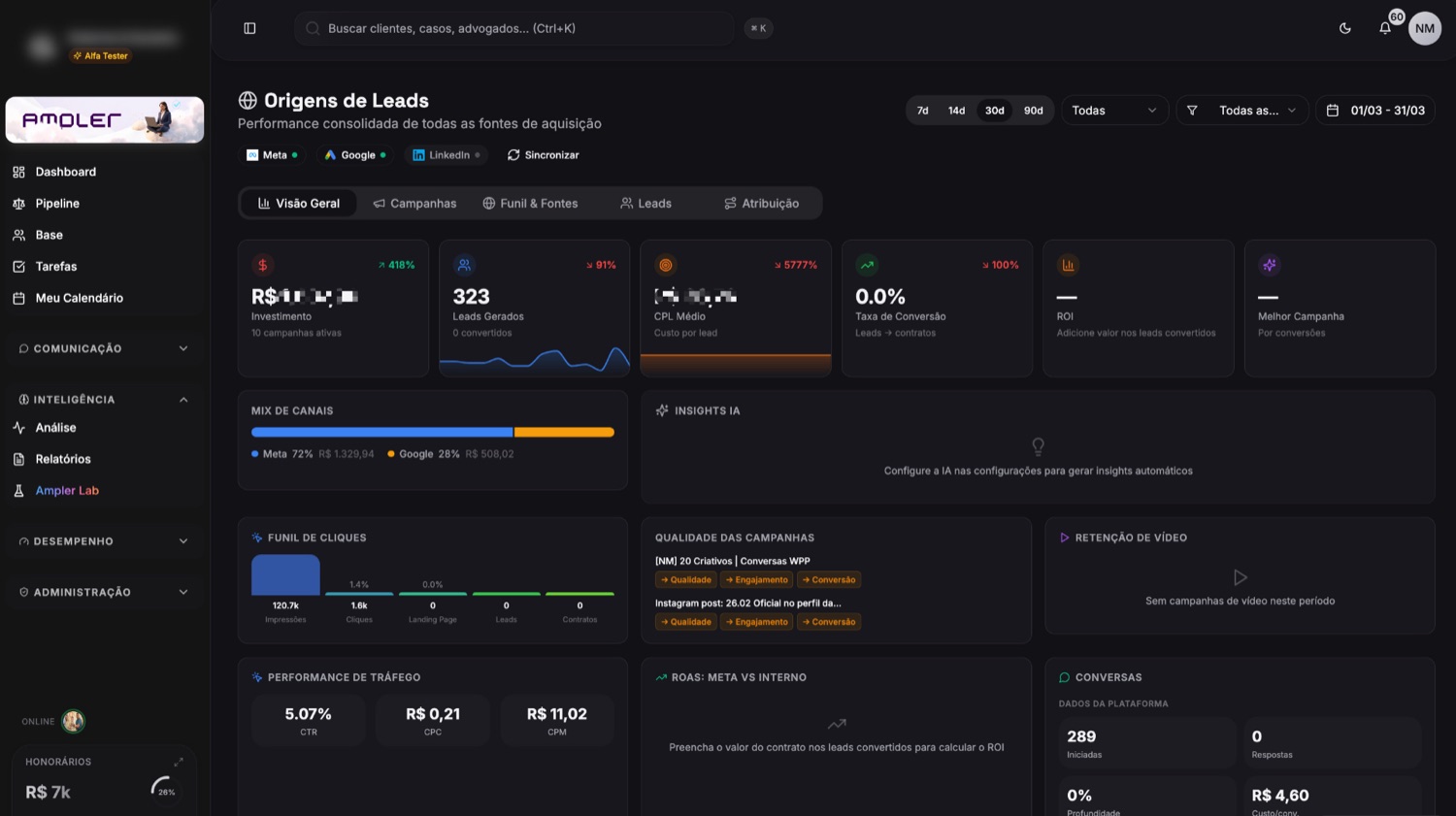 Ampler Legal Ops — triagem por IA